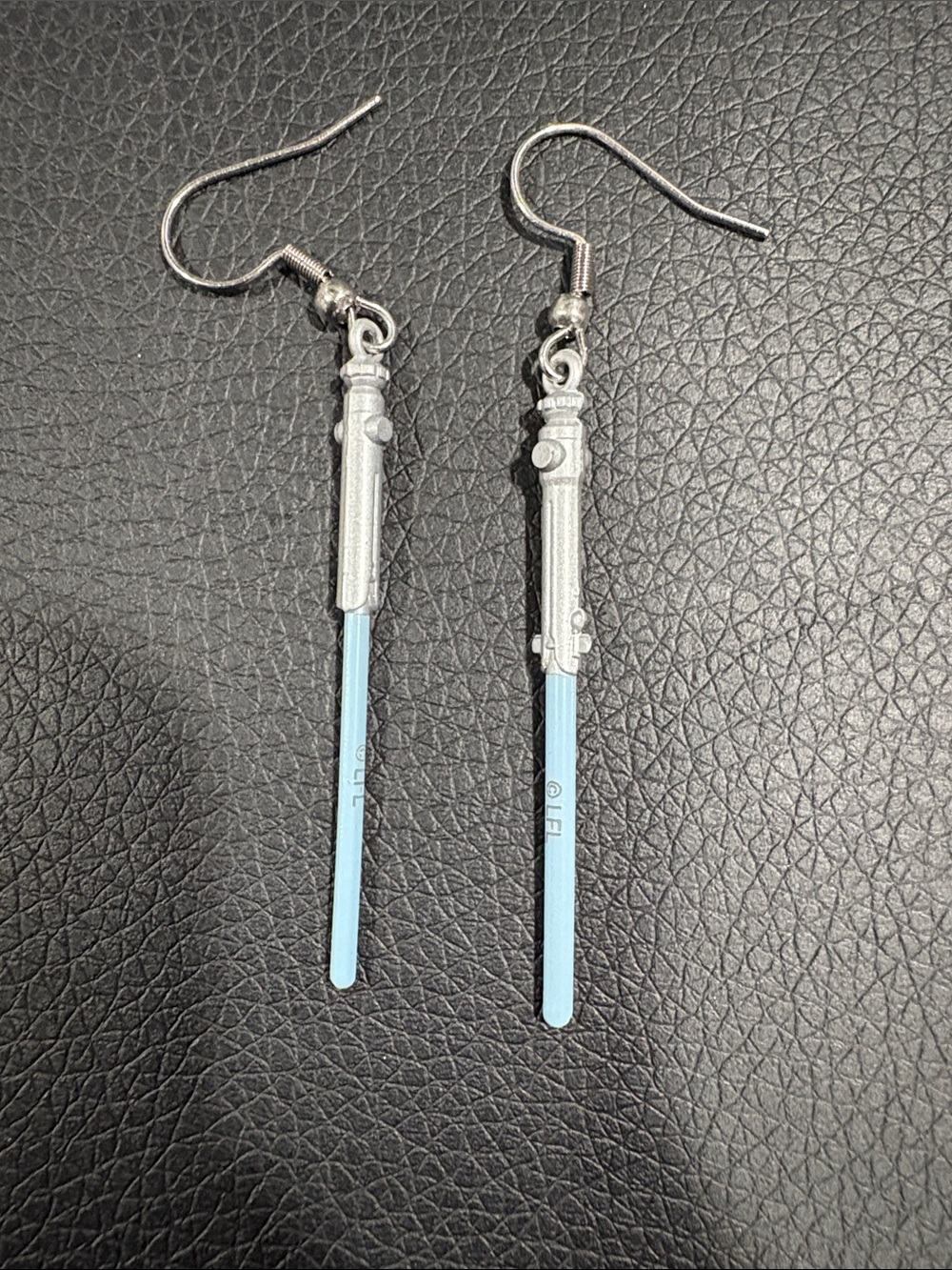 Light Blue Silver Lightsaber Drop Earrings - Women Jewelry